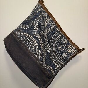 Myra Bag Blue and Brown Crossbody Bag